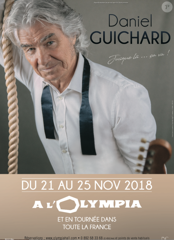 Daniel Guichard en tournée en France et en Belgique.