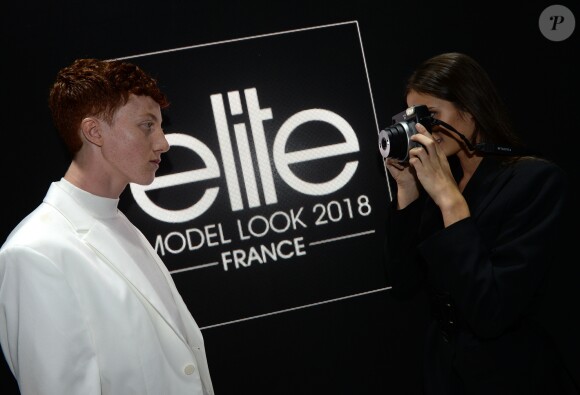 Jimmy (Lauréat du concours 2018) et Margaux (lauréate du concours Elite 2018) - Finale du concours Elite Model Book 2018 à Paris, France, le 4 octobre 2018. © Veeren/Bestimage