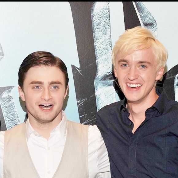 Tom Felton et Daniel Radcliffe à Londres en 2009.