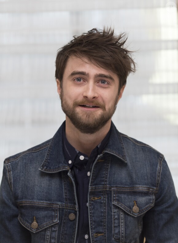 Daniel Radcliffe lors de la conférence de presse pour la série télévisée "Miracle Workers" à New York le 20 mars 2018.