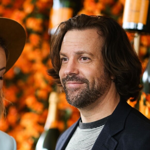 Olivia Wilde et son compagnon Jason Sudeikis à la 9ème édition du "Veuve Clicquot Polo Classic" au Will Roger State Historic Park à Los Angeles, le 6 octobre 2018.