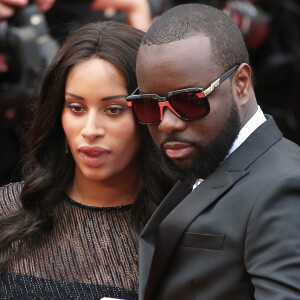 Maître Gims et sa femme DemDem - Montée des marches du film "The BFG" ("Le BGG Le Bon Gros Géant") lors du 69ème Festival International du Film de Cannes. Le 14 mai 2016.