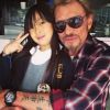 Johnny Hallyday avec sa fille Jade sur Instagram, le 1er mai 2013.