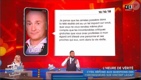 Matthieu Delormeau et Vincent Lagaf' s'écharpent en direct dans Touche pas à mon poste - C8, 10 octobre 2018