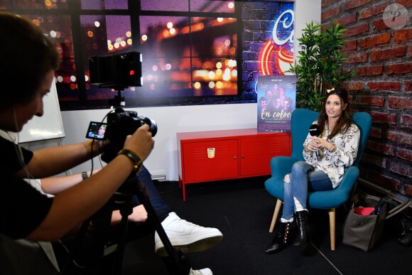 Exclusif - Capucine Anav dans les locaux de Webedia pour une interview pour Purepeople.com à Levallois-Perret le 10 octobre 2018.