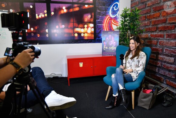 Exclusif - Capucine Anav dans les locaux de Webedia pour une interview pour Purepeople.com à Levallois-Perret le 10 octobre 2018.