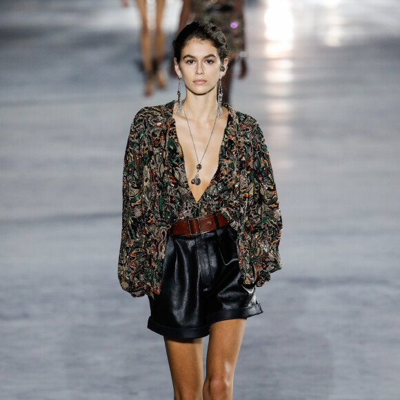 Kaia Gerber - Défilé de mode printemps-été 2018 "Saint Laurent" à Paris. Le 26 septembre 2017