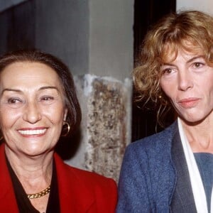 Flora Carabella et sa fille Barbara à Rome en 1993.