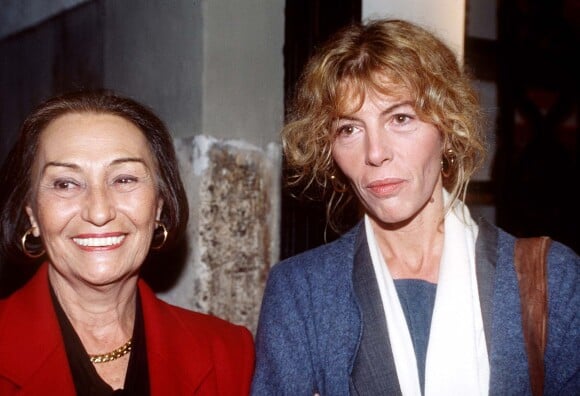 Flora Carabella et sa fille Barbara à Rome en 1993.