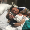 Lucas Hernandez, sa femme Amelia et leur nouveau-né, Martin, le 1er août 2018.