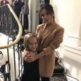 Victoria Beckham et sa fille Harper à Londres. Septembre 2018.
