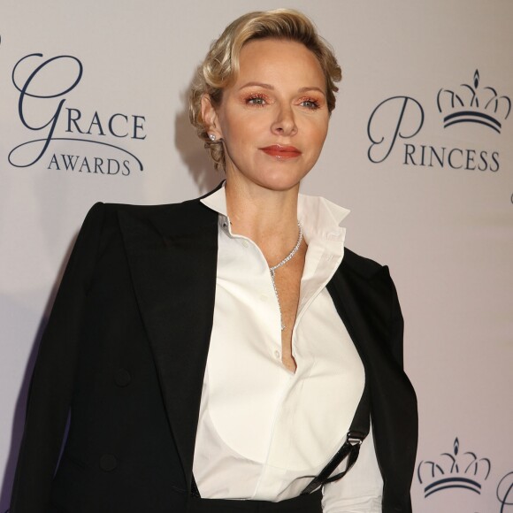 La princesse Charlene de Monaco - Soirée "Princess Grace Awards Gala 2018" au restaurant Cipriani à New York le 16 octobre 2018.