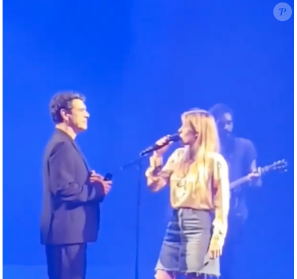 Marc Lavoine et sa fille Yasmine en concert à Boulogne le 18 octobre 2018