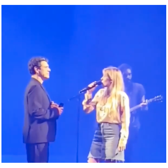 Marc Lavoine et sa fille Yasmine en concert à Boulogne le 18 octobre 2018