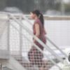 Meghan Markle, duchesse de Sussex, enceinte, à l'aéroport de Sydney. Le 21 octobre 2018.