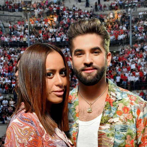 Exclusif - Amel Bent et Kendji Girac - Enregistrement de l'émission "La chanson de l'année" dans les arènes de Nîmes, diffusée en direct sur TF1 le 8 juin © Bruno Bebert / Bestimage