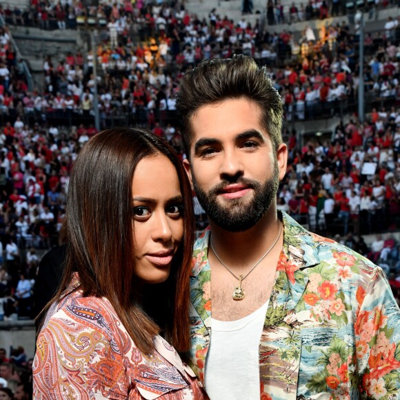 Exclusif - Amel Bent et Kendji Girac - Enregistrement de l'émission "La chanson de l'année" dans les arènes de Nîmes, diffusée en direct sur TF1 le 8 juin © Bruno Bebert / Bestimage