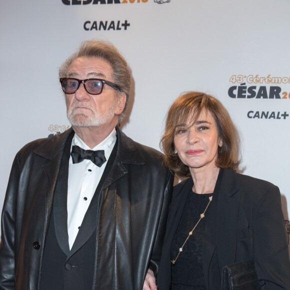 Eddy Mitchell, Muriel Bailleul - Arrivées lors de la 43ème cérémonie des Cesar à la salle Pleyel à Paris, le 2 mars 2018. © Dominique Jacovides - Olivier Borde / Bestimage