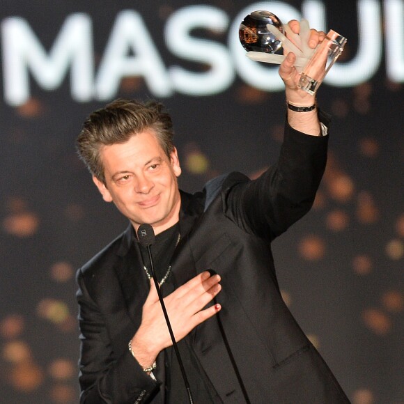 Exclusif - Benjamin Biolay (Glode du meilleur interprète masculin "Volver" chez Barclay) - 12ème cérémonie des Globes de Cristal 2018 au cabaret parisien Le Lido à Paris, France, le 12 février 2018. © Rachid Bellak/Pool/Bestimage