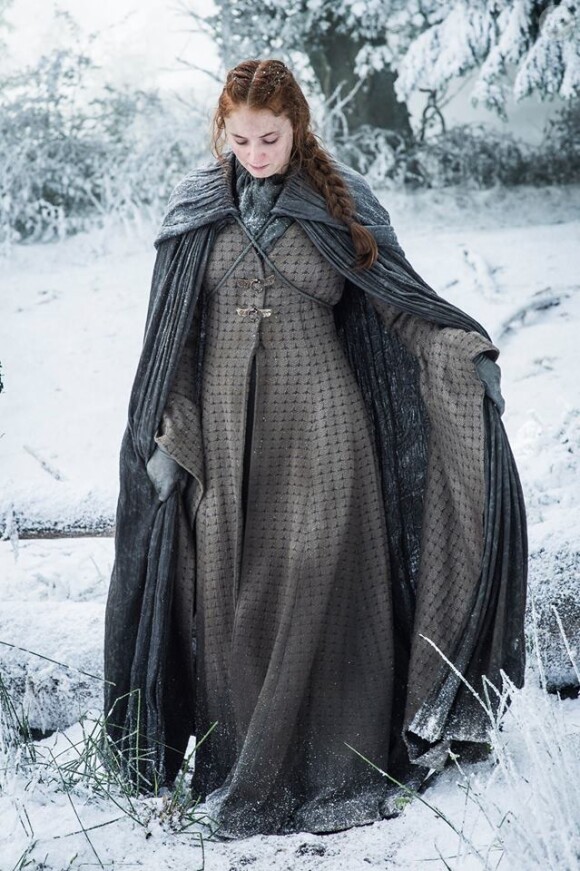 Sophie Turner est Sansa Stark dans la série Game of Thrones. Février 2016.