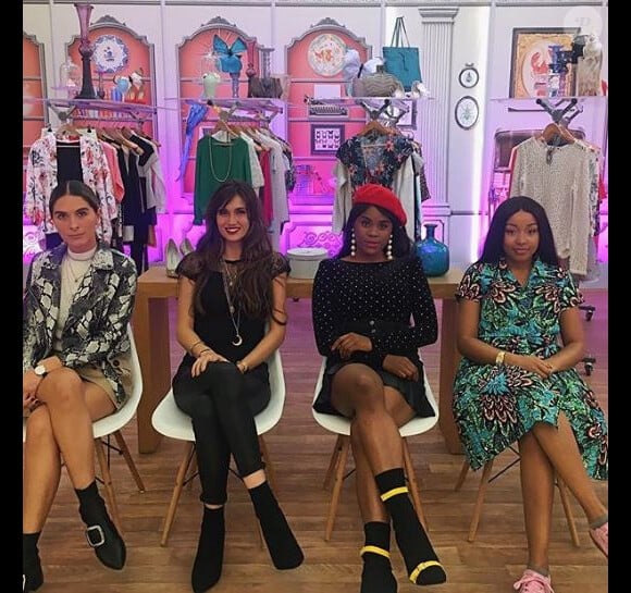 Chaiyna sur le tournage des "Reines du shopping" - Instagram, 11 octobre 2018