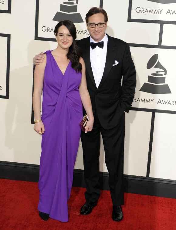 Bob Saget et sa fille Lara Melanie Saget - 56eme ceremonie des Grammy Awards a Los Angeles, le 26 janvier 2014.