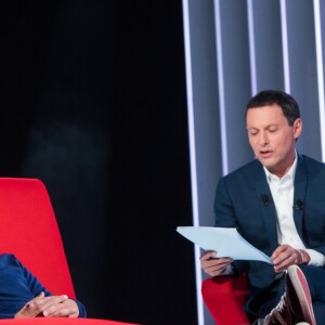 Exclusif - Stéphane Bern los de l'enregistrement de l'émission "Le Divan" présentée par M.O.Fogiel, qui sera diffusée le 2 novembre sur France 3. Le 16 octobre 2018 © Cyril Moreau / Bestimage