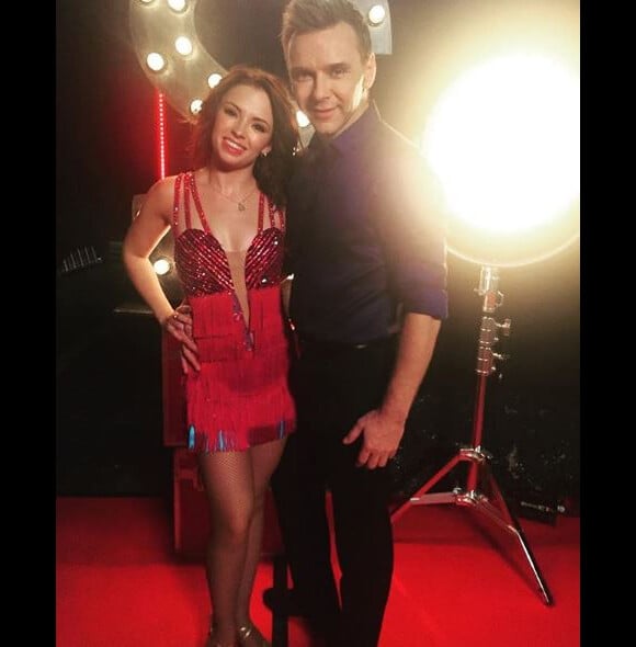 Marie Denigot et Jeanfi Janssens sur le plateau Danse avec les stars, Instagram, le 13 octobre 2018