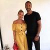Rio Ferdinand et sa fiancée Kate Wright. 2018.