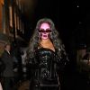 Rihanna arrive au club Laylow pour fêter Halloween. Londres, le 31 octobre 2018.