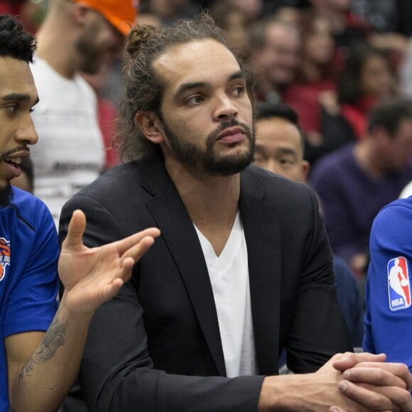 Joakim Noah lors d'un match des knicks au United Center de Chicago le 9 décembre 2017.