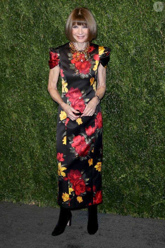 Anna Wintour assiste au gala du CFDA/Vogue Fashion Fund au Brooklyn Navy Yard. New York, le 5 novembre 2018.