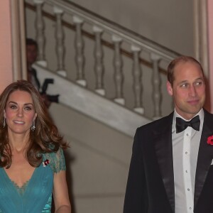 Le prince William, duc de Cambridge, et Catherine (Kate) Middleton, duchesse de Cambridge, à la soirée des "Tusk Conservation Awards" à la Banqueting House à Londres, le 8 novembre 2018.