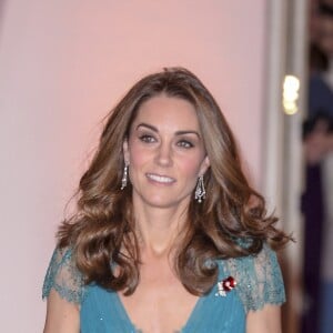 Le prince William, duc de Cambridge, et Catherine (Kate) Middleton, duchesse de Cambridge, à la soirée des "Tusk Conservation Awards" à la Banqueting House à Londres, le 8 novembre 2018.