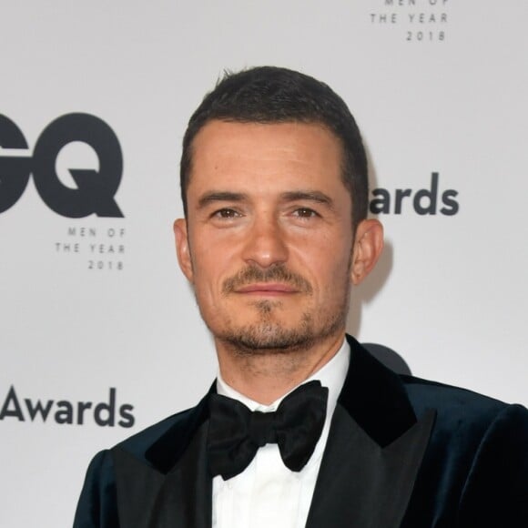 Orlando Bloom au photocall de la soirée des "GQ Men Awards 2018" à Berlin, le 8 novembre 2018.