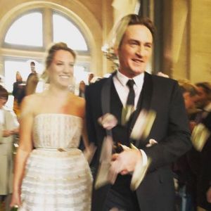 Mariage de Benoît Magimel et Margot, à Paris, le 10 novembre 2018