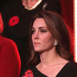 Kate Catherine Middleton, duchesse de Cambridge - La famille royale d'Angleterre au Royal Albert Hall pour le concert commémoratif "Royal British Legion Festival of Remembrance" à Londres. Le 10 novembre 2018