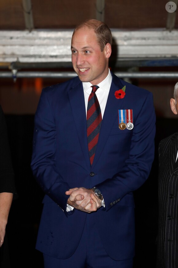 Le prince William, duc de Cambridge - La famille royale d'Angleterre au Royal Albert Hall pour le concert commémoratif "Royal British Legion Festival of Remembrance" à Londres. Le 10 novembre 2018