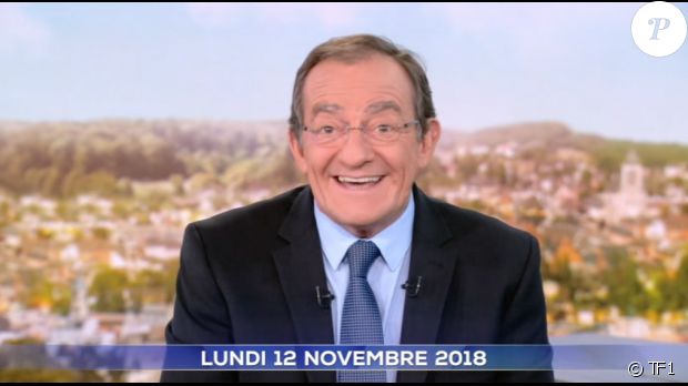 Jean-Pierre Pernaut de retour dans le JT de TF1, le 12 novembre 2018.