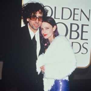 Tim Burton et Lisa Marie aux Golden Globes à Los Angeles, le 1er mars 1995.