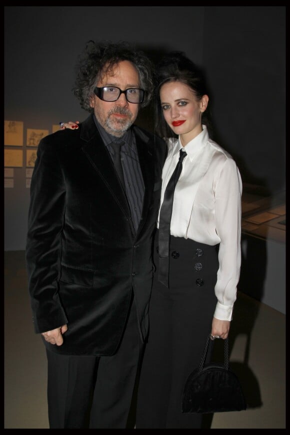 Tim Burton et Eva Green à la Cinémathèque de Paris, le 4 mars 2012.
