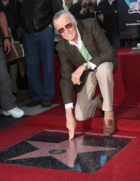 Archives - Stan Lee reçoit son étoile sur le Walk Of Fame à Hollywood. Le 4 janvier 2011 © Lisa O'Connor / Zuma Press / Bestimage
