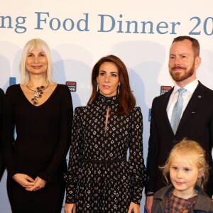 La princesse Marie de Danemark le 13 novembre 2018 lors d'un dîner anti-gaspillage alimentaire à l'ambassade des Pays-Bas au Danemark, à Copenhague.