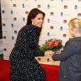  La princesse Marie de Danemark le 13 novembre 2018 lors d'un dîner anti-gaspillage alimentaire à l'ambassade des Pays-Bas au Danemark, à Copenhague. 