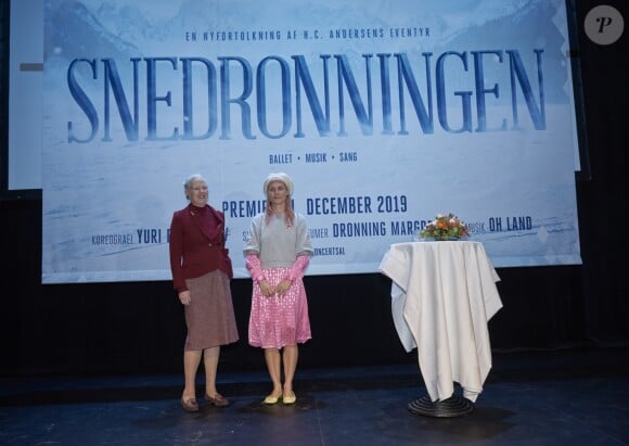 La reine Margrethe II de Danemark à Copenhague le 14 novembre 2018 lors de la présentation d'un nouveau ballet adapté de La Reine des neiges d'Andersen.