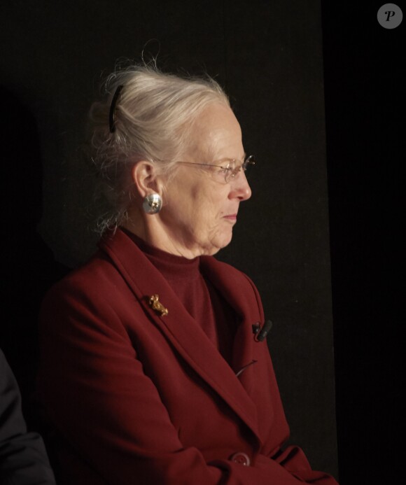La reine Margrethe II de Danemark à Copenhague le 14 novembre 2018 lors de la présentation d'un nouveau ballet adapté de La Reine des neiges d'Andersen.
