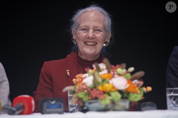 La reine Margrethe II de Danemark à Copenhague le 14 novembre 2018 lors de la présentation d'un nouveau ballet adapté de La Reine des neiges d'Andersen.