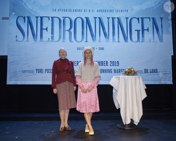 La reine Margrethe II de Danemark à Copenhague le 14 novembre 2018 lors de la présentation d'un nouveau ballet adapté de La Reine des neiges d'Andersen.