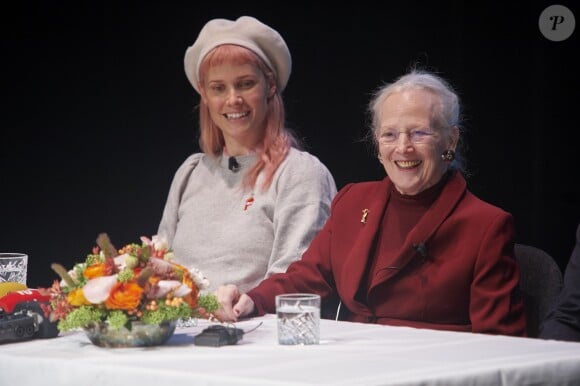 La reine Margrethe II de Danemark à Copenhague le 14 novembre 2018 lors de la présentation d'un nouveau ballet adapté de La Reine des neiges d'Andersen.