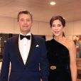 Le prince Frederik et la princesse Mary de Danemark au palais de Buckingham à Londres le 14 novembre 2018 pour le dîner du 70e anniversaire du prince Charles, photo du compte Instagram de la cour danoise.